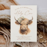 Boho Highland Cow Budget Kids Birthday Party<br><div class="desc">Boho Highland Cow Budget Kids Birthday Party Invitation. Click the edit/personalize button to customize this design.</div>