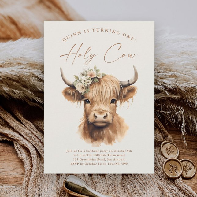 Boho Highland Cow Budget Kids Birthday Party (Creator Uploaded)