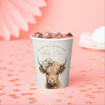 Boho Highland Cow Kids Birthday Party Paper Cups<br><div class="desc">Boho Highland Cow Kids Birthday Party Paper Cup. Click the edit/personalize button to customize this design.</div>