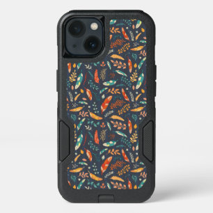 Boho Hippie Feather Pattern iPhone 13 Case