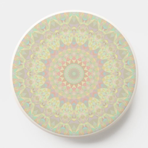 Boho Hippie Funky Colorful Crystallized Mandala PopSocket