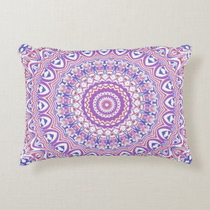 Boho Hippie Funky Groovy Bohemian Kaleidoscope Accent Pillow