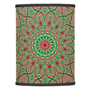 Boho Hippie Funky Trippy Ornate Christmas Mandala Lamp Shade