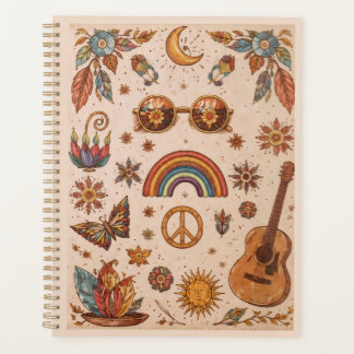 Boho hippie planner