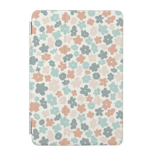 Boho hippie retro pastel flowers iPad mini cover