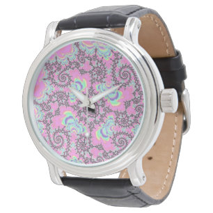 Boho Hippie Unicorn Pastel Mandelbrot Fractal Watch