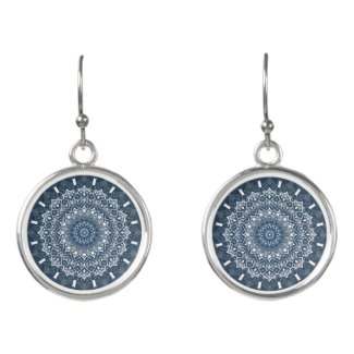 Boho Hippie Zen Inspired Blue Mandala