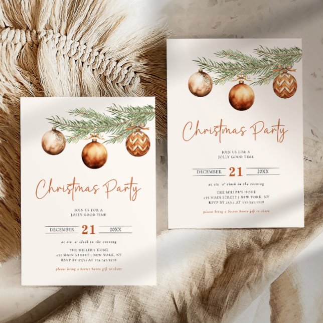 Boho Holiday Party Winter Invitation (Creator Uploaded)