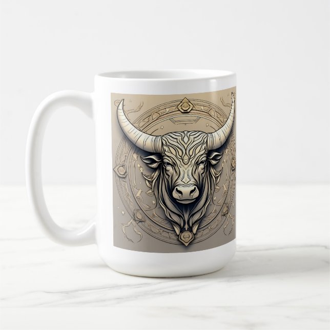 Boho horoscope Torus watercolour  Coffee Mug (Left)
