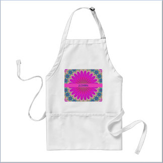 Boho Hot Pink Mandala Adult Apron