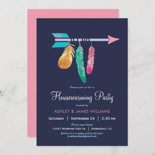 Boho Housewarming Party Invitation