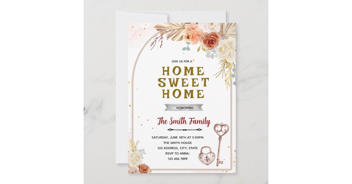 Boho housewarming party Invitation | Zazzle