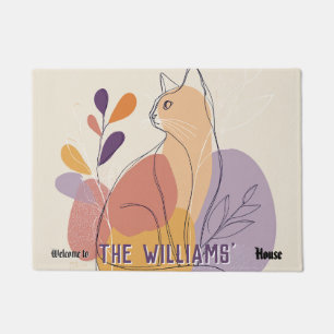 Boho Hypoallergenic Cats Mom Dad Flat Warming Gift Doormat