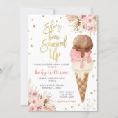 Boho Ice Cream Bridal Shower Invitation (Front)