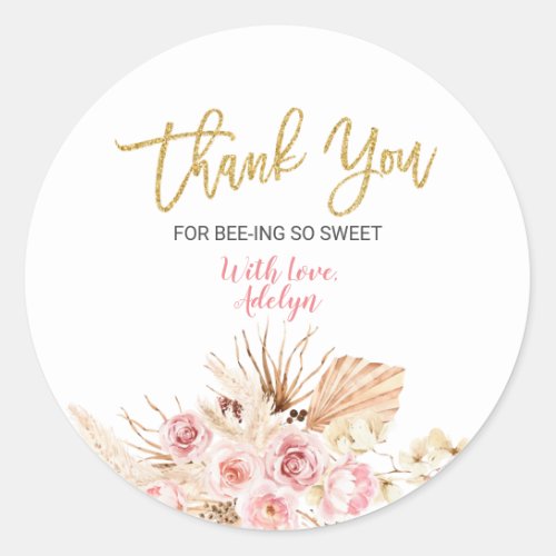 Boho Ice Cream Thank You for being here Stickers