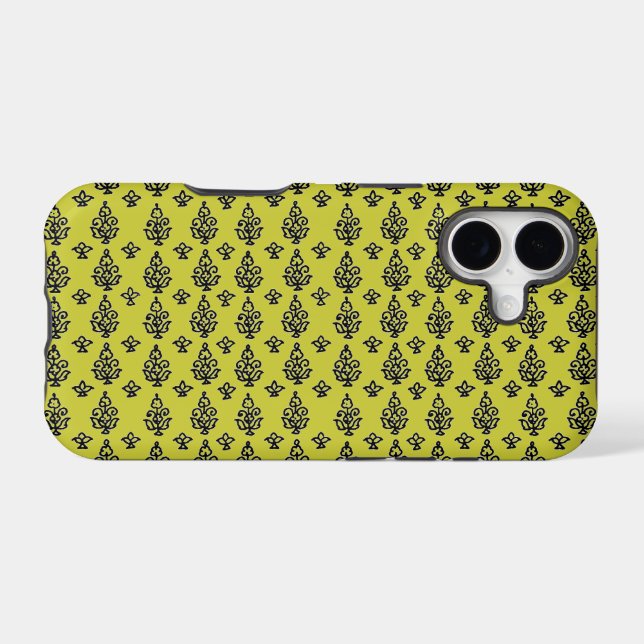 Boho India Block Print iPhone Case (Back Horizontal)