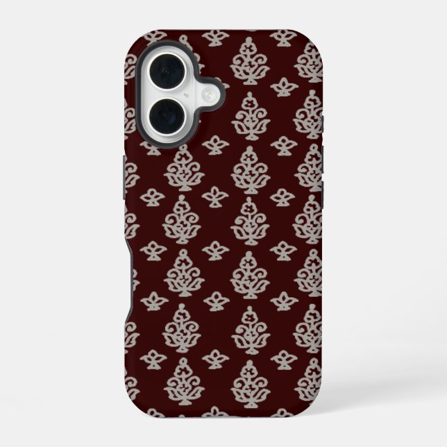 Boho India Block Print Iphone Case (Back)