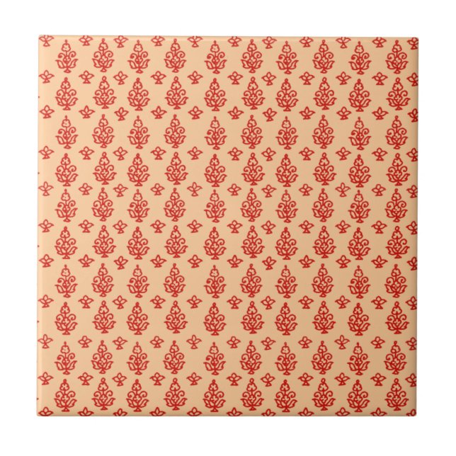 Boho India Block Print Tile (Front)