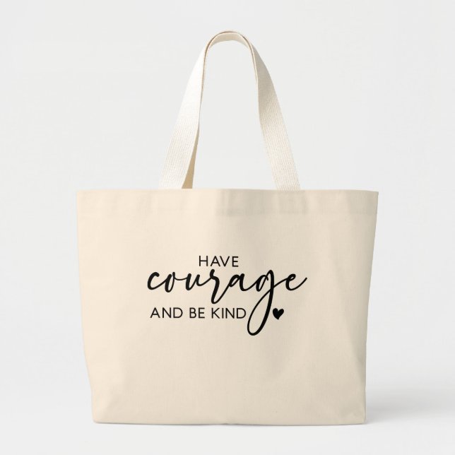 Boho Inspirational Quotes Large Tote Bag (Front)