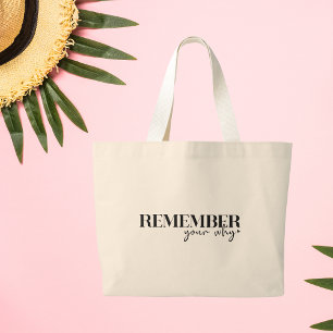 Boho Inspirational Quotes Large Tote Bag