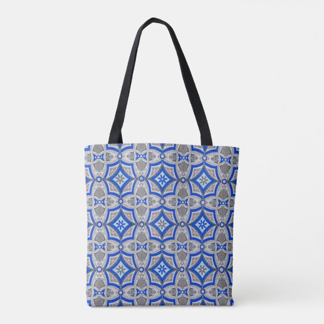 Boho Island Tribal Summer Tote Bag (Back)