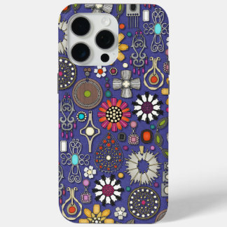 boho jewel treasures violet blue iPhone 15 pro max case