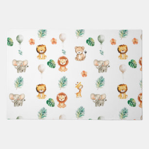 Boho Jungle Animals Doormat