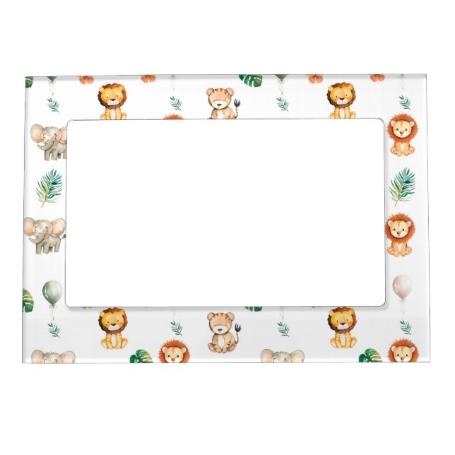 Boho Jungle Animals  Magnetic Frame (Front)