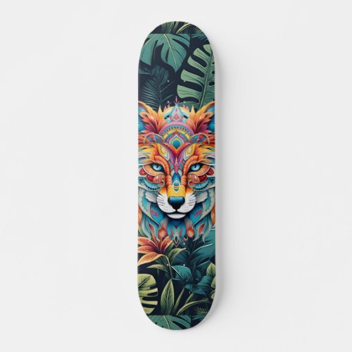 Boho Jungle Fox Skateboard 