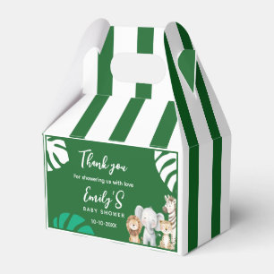 Boho Jungle Party Baby Shower Favor Box