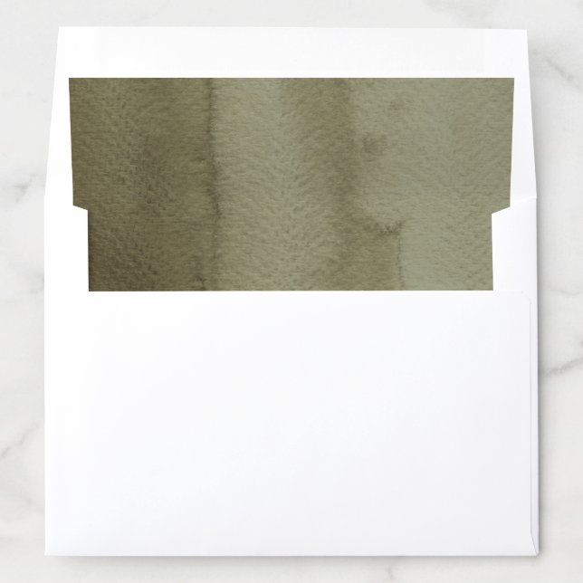 Boho Khaki Green Envelope Liner (In Envelope)