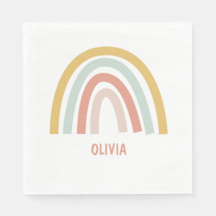 Boho Kids Rainbow Napkins