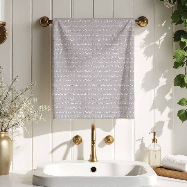 Boho Kids Towels Pastel Grey Swirls Minimalist (Boho Kids Towels Pastel Grey Swirls Minimalist)