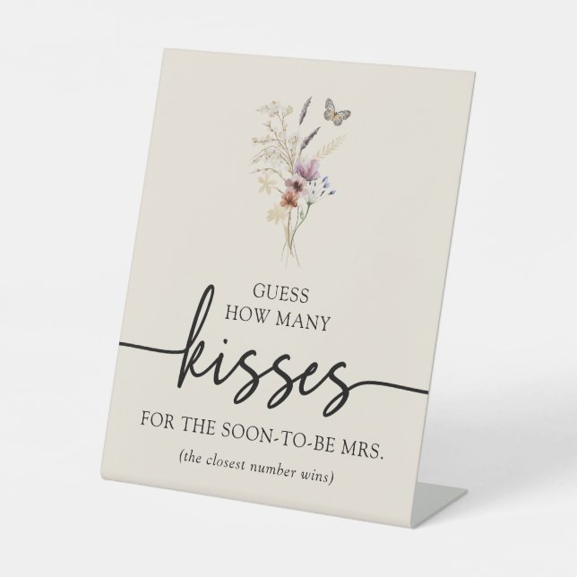 Boho Kisses Sign (Front)