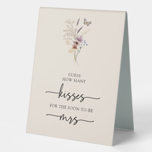 Boho Kisses Table Sign