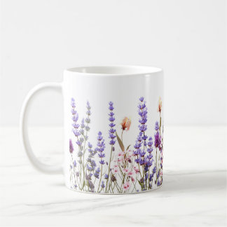 Boho Lavender Mug In Cottagecore Style