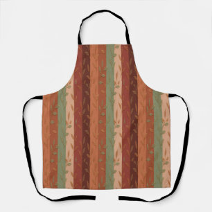 Boho Leaf Pattern – Rustic Botanical Design Apron