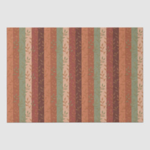 Boho Leaf Pattern – Rustic Botanical Design Tissue Paper