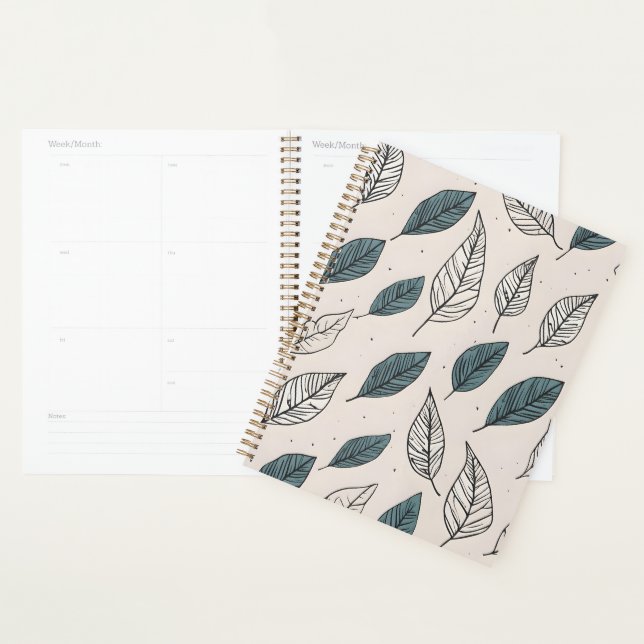 Boho leaves art planner (Display)