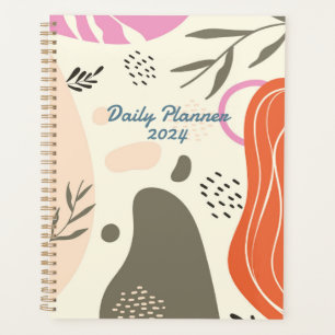 Boho leaves art Spiral Photo Notebook