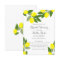 Boho Lemon Bridal Shower Invitations
