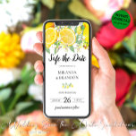 Boho Lemon Save the Date Announcement Evite<br><div class="desc">Set the tone for your unique event with our Custom Boho Lemon Save the Date Announcement Evite. It's an inviting piece of art that looks much better than a typical 'text'. With its vibrant and fresh lemon-themed design, it's the perfect way to give your guests a glimpse of what's to...</div>