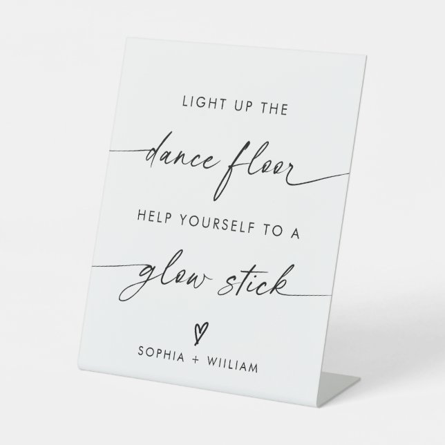 Boho Light Up the Dance Floor | Glow Sticks Sign (Front)