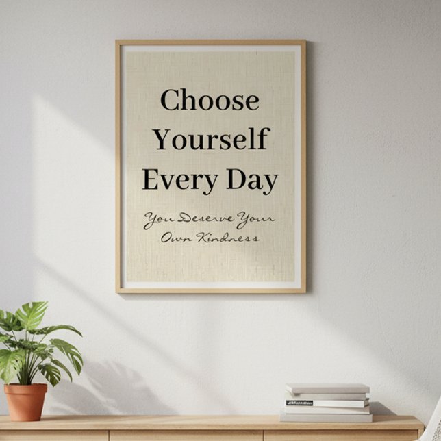 Boho Linen Self-Love Every Day Quote Foam Board (Creator Uploaded)