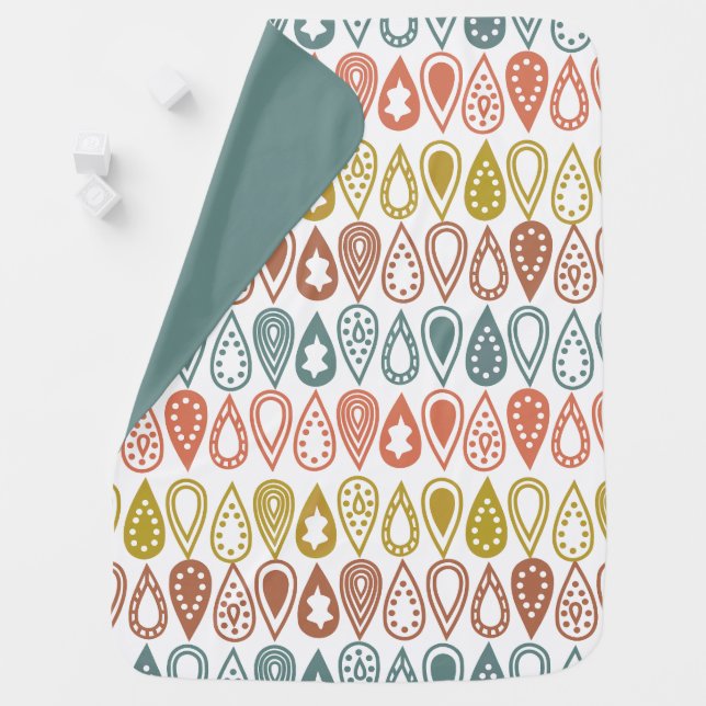 Boho Lines Baby Blanket (In Situ)