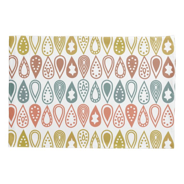 Boho Lines  Pillow Case (Back)