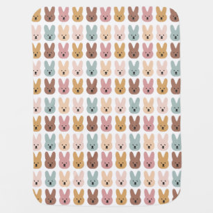 Boho Little Bunnies Rabbits Baby Blanket