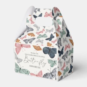 Boho Little Butterfly Baby Shower or Birthday Favor Boxes