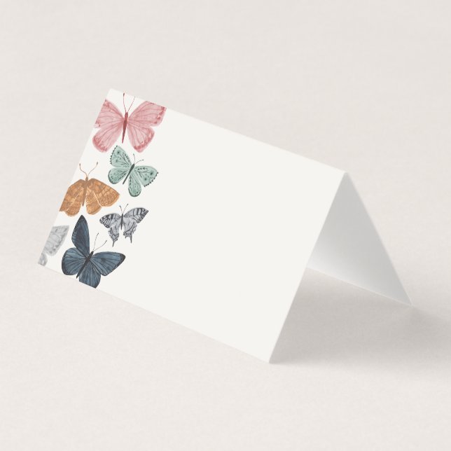 Boho Little Butterfly Place Card Table Decor (Front)