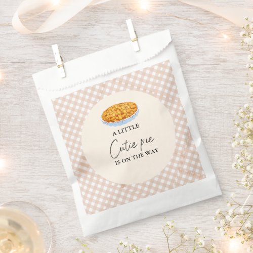 Boho Little Cutie Pie Thanksgiving Baby Shower Favor Bag